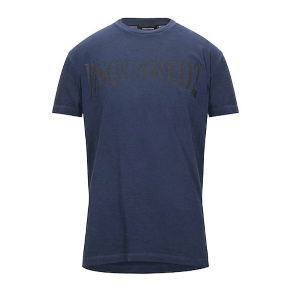 DSQUARED2 Men's Blue/Black Logo T-Shirt Size S S74GD2852S21600524 NWT Muscle Fit - Picture 1 of 16